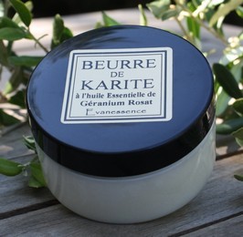 Belesso en Provence Shea butter with Essential Oil of Geranium Rosat