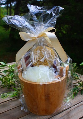 Belesso en Provence Accessories set - Bamboo wood basket