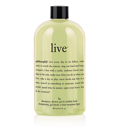 Philosophy Live Fig Shampoo, Shower Gel & Bubble Bath