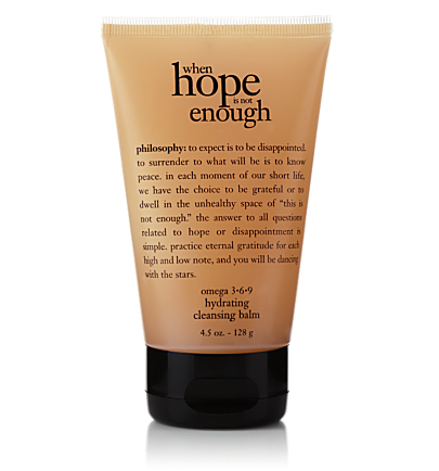 Philosophy When Hope Is Not Enough Cleansing Balm Omega 3-6-9 Hydrating Cleansing Balm