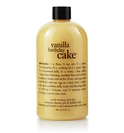 Philosophy Vanilla Birthday Cake Shampoo, Shower Gel & Bubble Bath