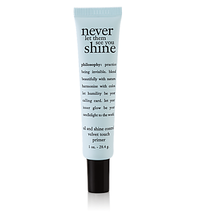 Philosophy Never Let Them See You Shine Oil And Shine Control Velvet Touch Primer
