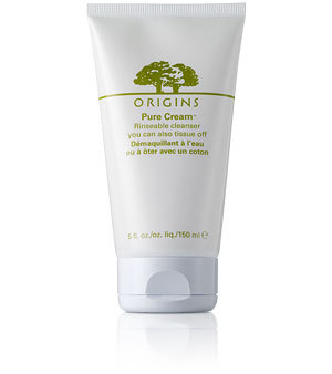 Origins Pure Cream™ Rinseable cleanser you can also tissue off