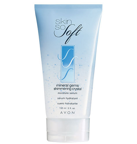 Avon SKIN SO SOFT Mineral Gems Shimmering Crystal Moisture Serum