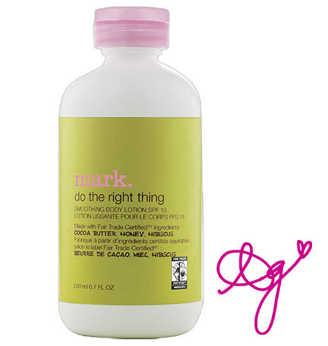 Avon mark Do the Right Thing Smoothing Body Lotion SPF 15