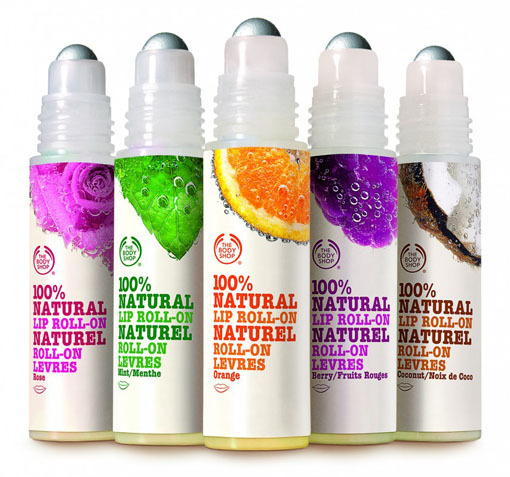 The Body Shop 100% Natural Lip Roll-On