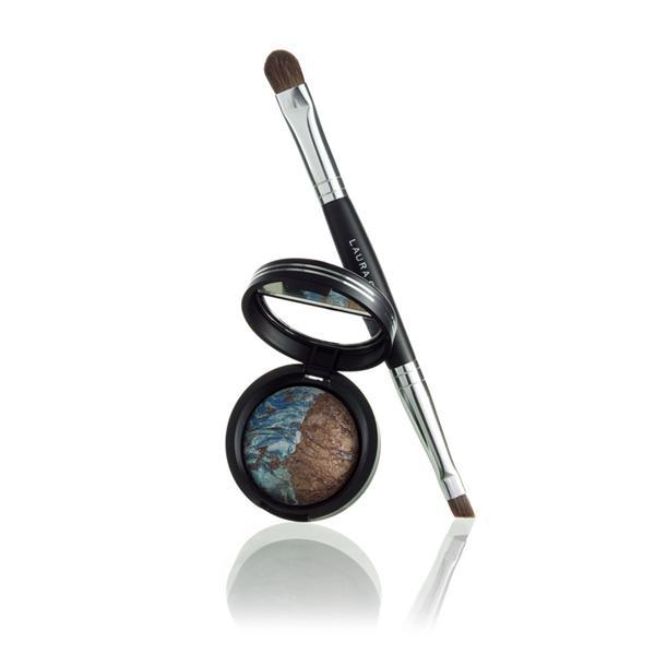 Laura Geller Baked Marble Eye Shadows Duo w/ brush