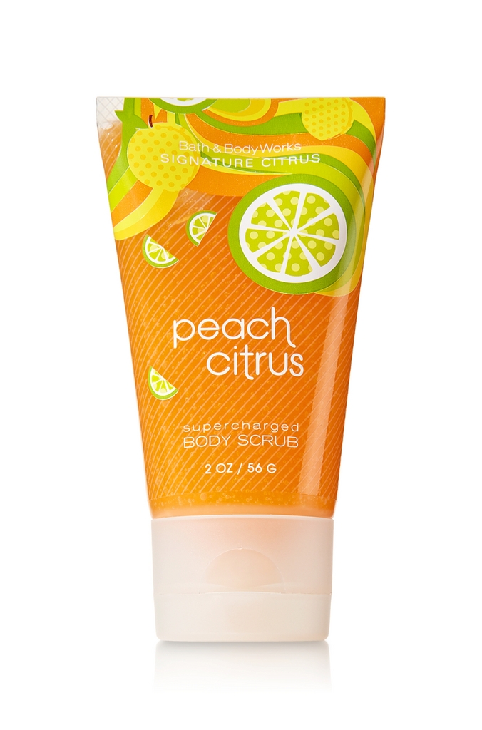 Bath & Body Works Peach Citrus Signature Collection Travel-Size Supercharged Body Scrub