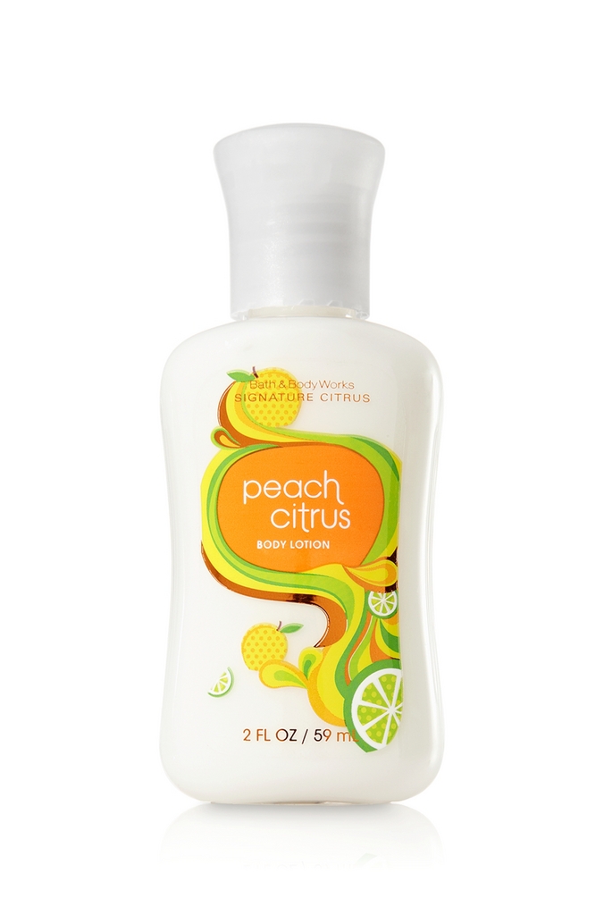 Bath & Body Works Peach Citrus Signature Collection 2 oz. Body Lotion