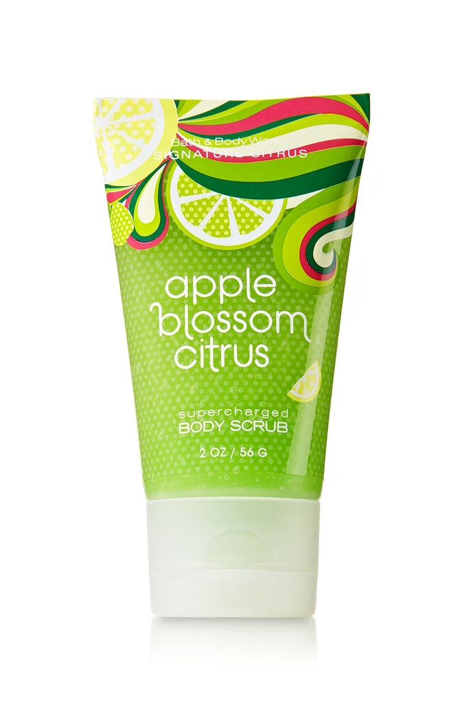 Bath & Body Works Apple Blossom Citrus Signature Collection Travel-Size Supercharged Body Scrub