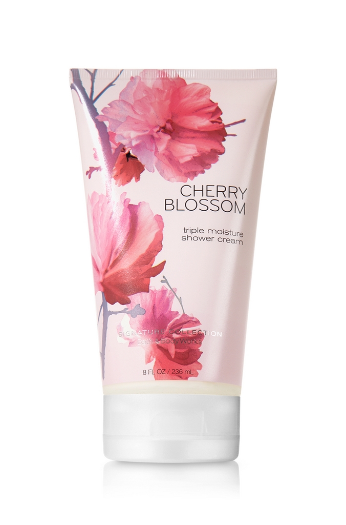 Bath & Body Works Cherry Blossom Signature Collection Triple Moisture Shower Cream
