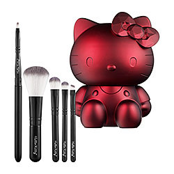 Hello Kitty Noir 5-piece Brush Set - Ruby