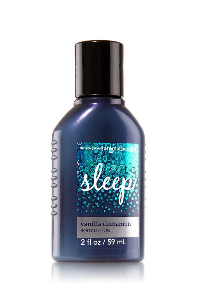 Bath & Body Works Sleep - Vanilla Cinnamon Aromatherapy Travel-Size Body Lotion