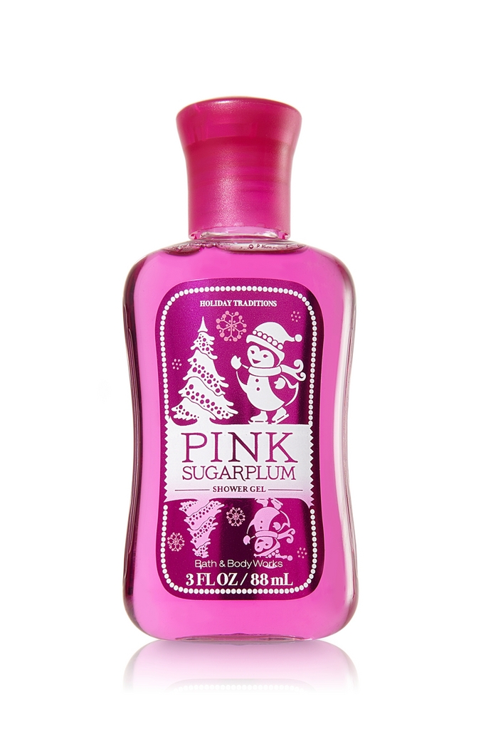 Bath & Body Works Pink Sugarplum Signature Collection Travel-Size Shower Gel