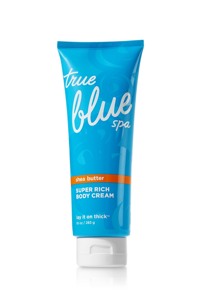 Bath & Body Works True Blue Spa Super Rich Body Cream Lay It On Thick