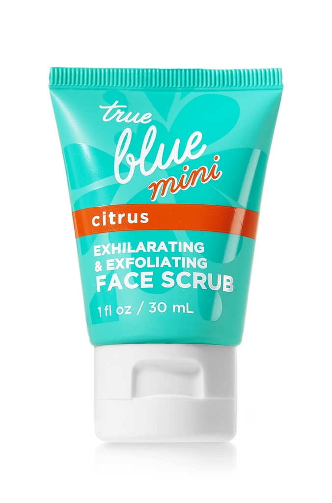 Bath & Body Works True Blue Spa Travel-Size Exhilarating & Exfoliating Face Scrub with Citrus
