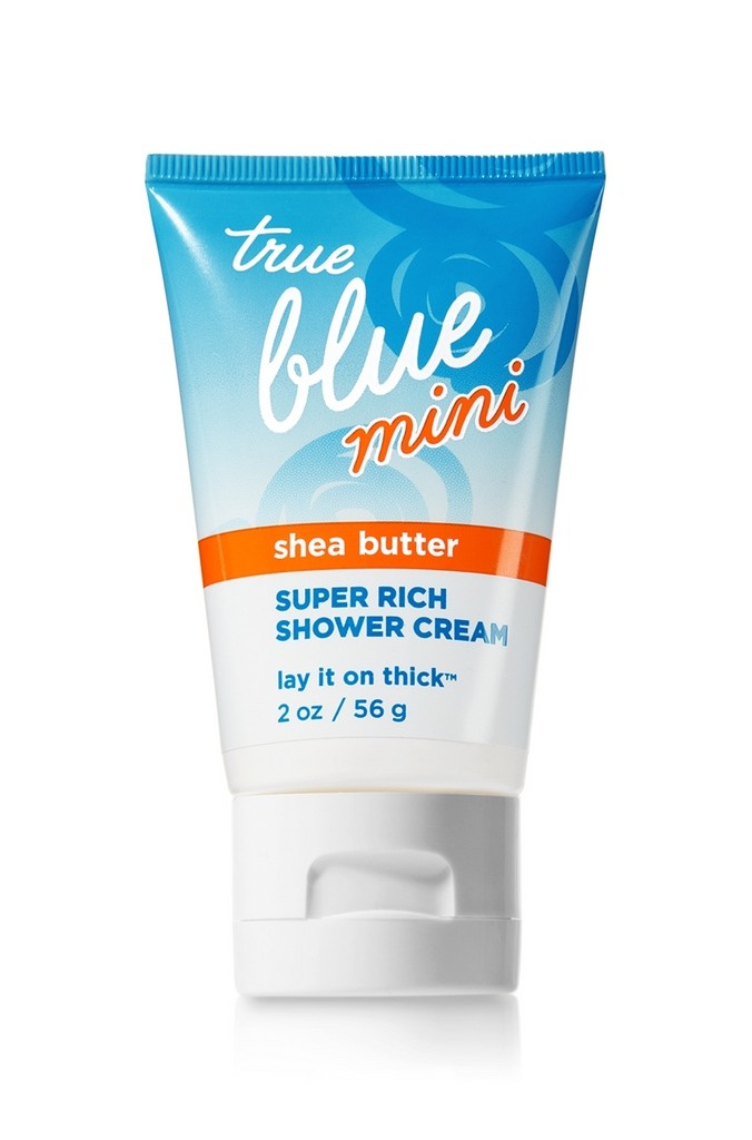 Bath And Body Works True Blue Spa Super Rich Shower Cream Lay It On Thick™ 2 Oz Bath And Body 4722