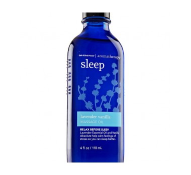 Bath & Body Works Sleep - Lavender Vanilla Aromatherapy Massage Oil