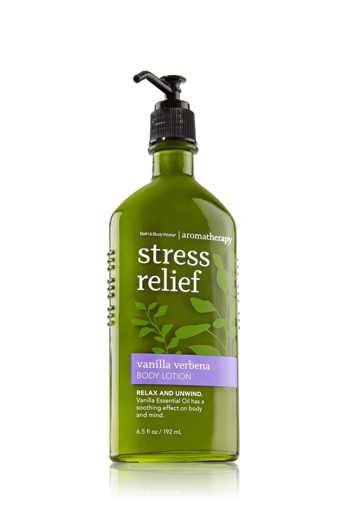 Bath & Body Works Stress Relief - Vanilla Verbena Aromatherapy Body ...