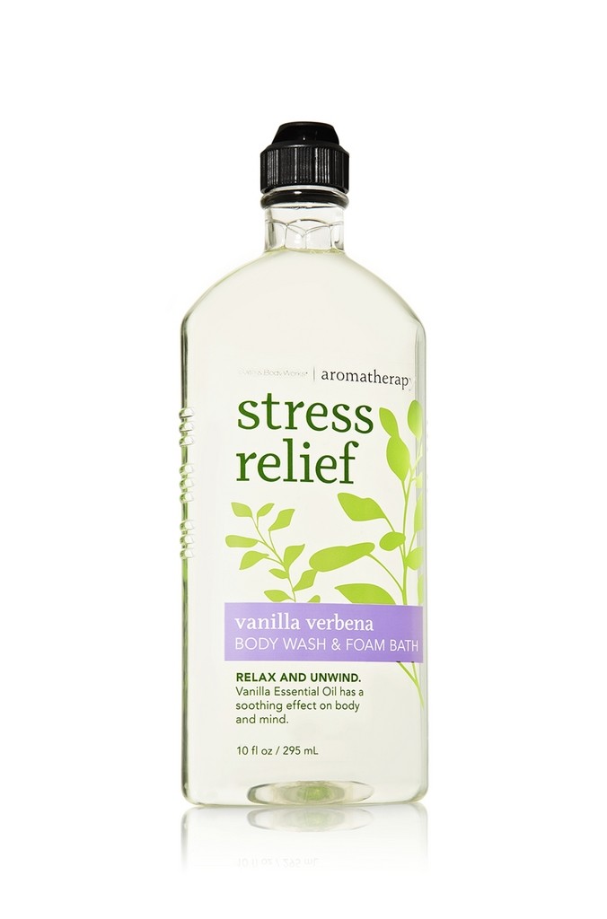 Bath & Body Works Stress Relief - Vanilla Verbena Aromatherapy Body ...