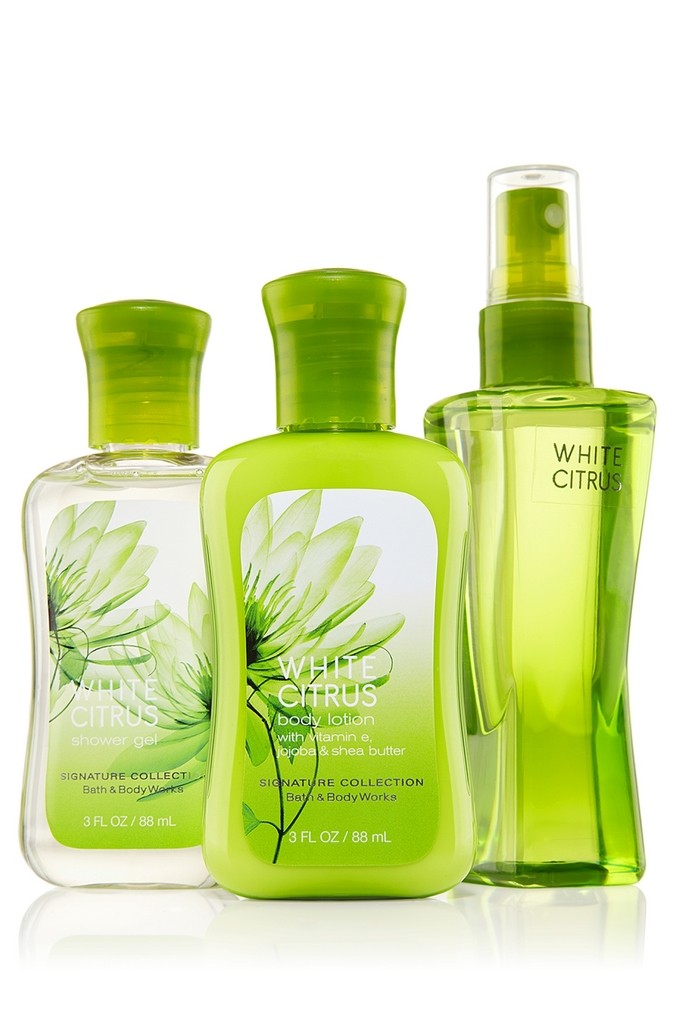 Bath & Body Works White Citrus Signature Collection TravelSize Bundle