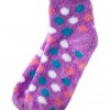 Bath & Body Works Accessories Mistle-toes Shea Infused Lounge Socks Purple Polka Dot