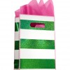 Bath & Body Works Accessories Small Gift Bag Green Stripe