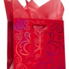 Bath & Body Works Accessories Medium Gift Bag Red Snowflower