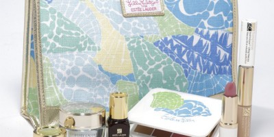 Estee Lauder and Lilly Pulitzer makeup bags