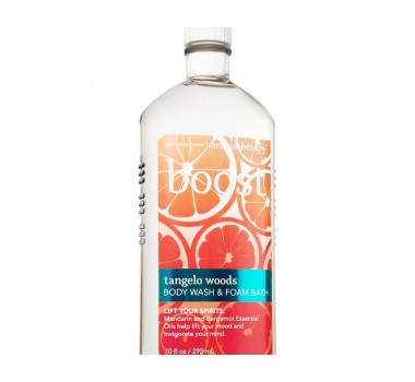 Bath & Body Works Boost - Tangelo Woods Aromatherapy Body Wash & Foam Bath