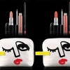 MAC Illustrated Lip Bag by Julie Verhoeven/ Peach x3