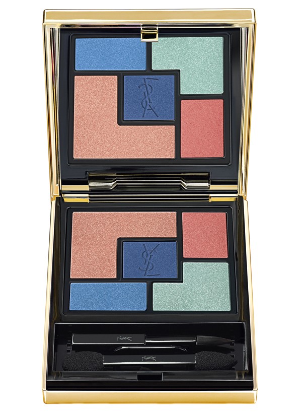 Yves Saint Laurent Bleus Lumiere 5 Ombre Eyeshadow Palette Makeup