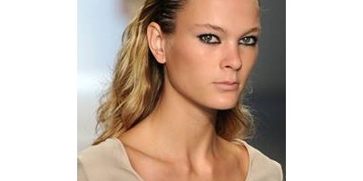 Revlon’s Global Artistic Director Gucci Westman backstage at Richard Chai's Spring