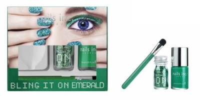 nails inc. Bling It On Emerald Kit