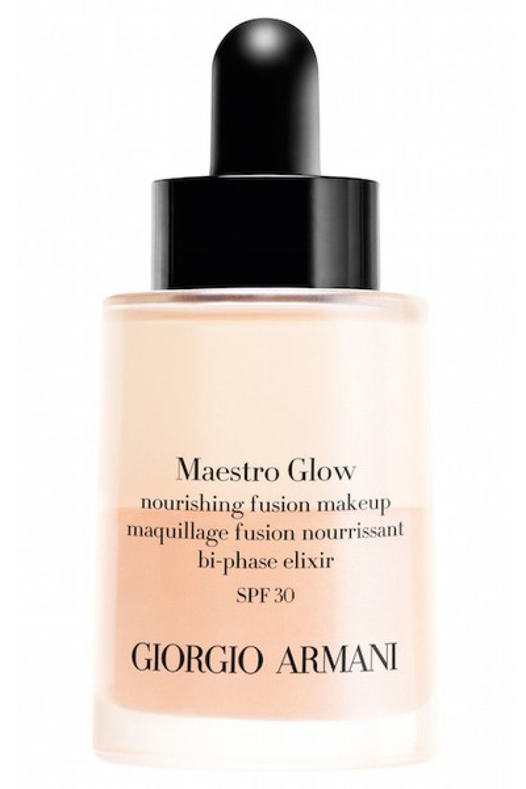 Giorgio Armani Maestro Glow Nourishing Fusion Makeup Bi-Phase Elixir SPF30  | Makeup | BeautyAlmanac