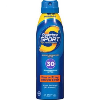 coppertone continuous sunscreen spf spray sport