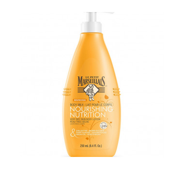 Le Petit Marseillais Shea Butter, Sweet Almond & Argan Oil Nourishing Body Milk Lotion for Dry Skin