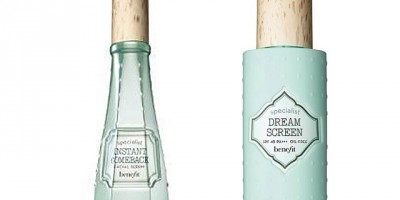 Benefit Instant Comeback Facial Serum and Dream Screen sunscreen