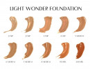 Charlotte Tilbury Light Wonder Foundation shades swatches