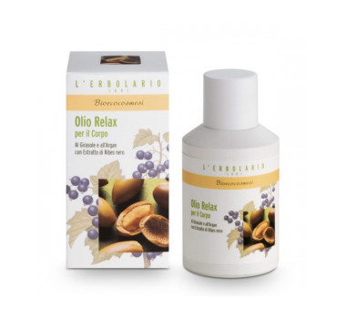 L'Erbolario Relaxing Body Oil With Sunflower and Argan with Extract of Blackcurrant