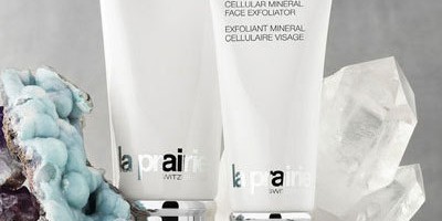 La Prairie Cellular Mineral Face Exfoliator and Cellular Mineral Body Exfoliator
