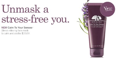 Origins Calm To Your Senses stress-relieving face mask