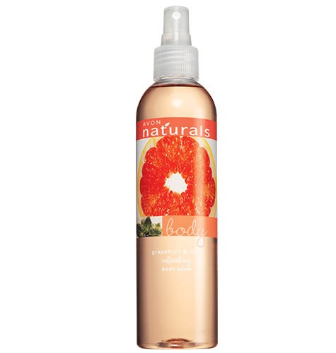 Avon NATURALS Grapefruit & Mint Refreshing Body Spray