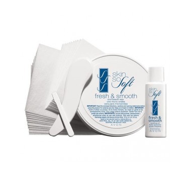 Avon SKIN SO SOFT Fresh & Smooth Hair Removal Microwave Wax Kit for Face and Body