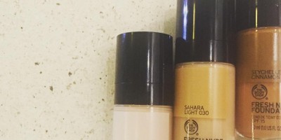 The Body Shop Fresh Nude Foundation and Shade Adjusting Drops