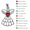 Avon Mary Birthstone Angel Necklace