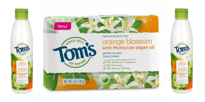 Tom's of Maine Organic Orange Blossom Natural Body Wash and Beauty Bar
