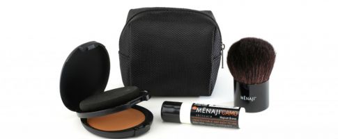 MËNAJI Men's Make-up and Travel Bag Gift Set: Conceal and Prevent Shine