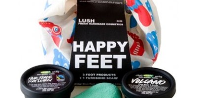 Lush’s limited edition Knot Wrap gift set - Happy Feet
