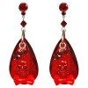 Tarina Tarantino "BLEEDING HEARTS" SKULL DROP EARRINGS